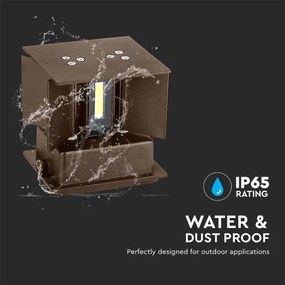 LED Vonkajšie nástenné svietidlo LED/11W/230V 3000K IP65 hnedá
