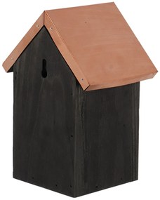 Vtáčia búdka Dark, 20x14x11 cm, drevo, čierna
