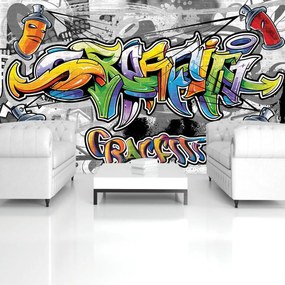 Fototapeta - Farebné Graffiti (254x184 cm)