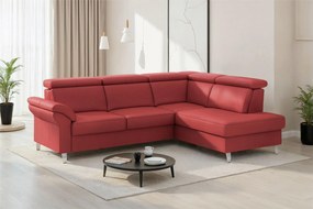 XXXLutz ROHOVÁ SEDAČKA, koža, červená Sit & More - Sedačky - 000144040953
