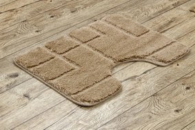 Sada kúpeľňových koberčekov SUPREME LINES línie, béžová