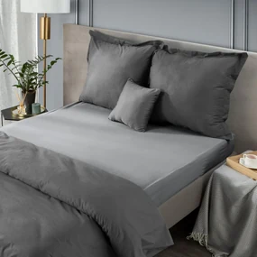 JERSEY PRESTIERADLO 220X240 CM, VÝŠKA 30 CM SIVÉ