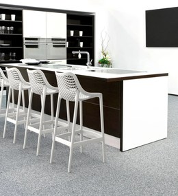 Plastová barová stolička DS10778434 - Biela