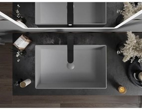 Mexen Goya, umývadlo na dosku 60 x 37 cm, svetlá šedá matná, 22186061