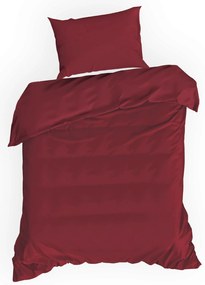 SATÉNOVÉ OBLIEČKY DINA 200X220 CM 2 KS 70X80 CM BORDOVÉ