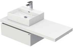 Kúpeľňová skrinka s umývadlom Intedoor DESK 120,5 cm DE 54 120 L STORM 1Z
