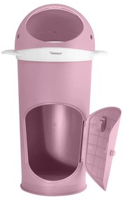Ružový plastový odpadkový kôš na plienky 25 l Whale – Kindsgut