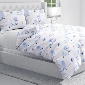 Biante Bavlnené posteľné obliečky Sandra SA-289 Viva Italia modrá Jednolôžko 140x200 a 70x90 cm