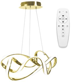 Toolight - LED stropné svietidlo APP821-CP + diaľkové ovládanie, zlatá, OSW-06882