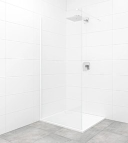 Sprchová zástena Walk-in 120 cm SAT vo farbe profilu biela SATBWI120PRB