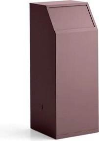 Odpadkový kôš s push vekom MELROSE, 1000x395x400 mm, tmavočervená