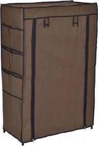 Textilná skriňa MONA - hnedá