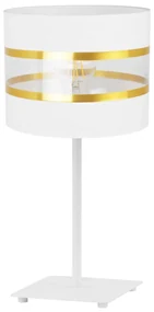 Stolná lampa Elegance, 1x textilné tienidlo (výber zo 6 farieb), (výber z 2 farieb konštrukcie), g, ln
