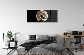 Obraz na akrylátovom skle Wolf moon 120x60 cm