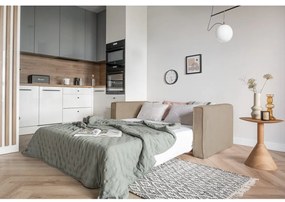 Béžová rozkladacia pohovka 168 cm Lucky Lucy - Miuform