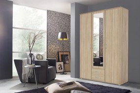 Šatníková skriňa 3-dverová Twin, dub sonoma