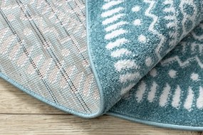 Dywany Łuszczów, Kusový koberec Napkin blue kruh, 200x200 (priemer) kruh, modrá, chodba / predsieň