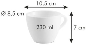 Tescoma Porcelánová šálka na cappuccino All FitOne Belly 230 ml