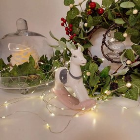 DECOLED Keramický hojdací kôň, 14,8 x 3,7 x 13,5 cm