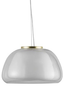Nordlux - Závesné svietidlo na lanku JELLY 1xE27/40W/230V biela/číra pr. 39 cm