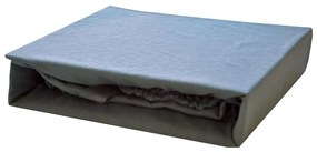 Plachta na posteľ Jersey 200x220 sivá 051