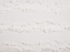 Sada 2 bavlnených dekoratívnych vankúšov 45 x 45 cm biela MAKNEH Beliani