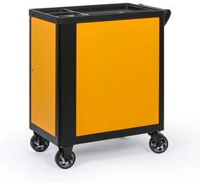 Pojazdný dielenský vozík na náradie, vrátane 189 náradia, 7 zásuviek