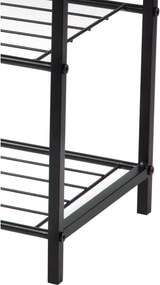 Čierny oceľový stojan na topánky 63x44x30 cm Asten – Bonami Essentials