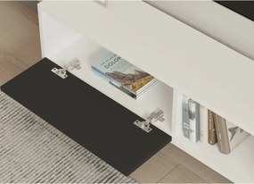 Stojan na televízor Funda antracitová a biela