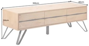 TV-skrinka 46342 Edge 160cm Masív drevo Dub  - Komfort-nábytok