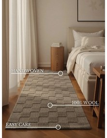 Béžový ručne tkaný vlnený behúň 80x200 cm Scala – Villeroy&amp;Boch