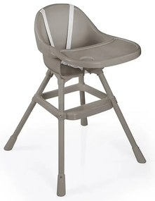 Dolu Detská jedálenská stolička s pultom, sivá, 90x 70 x 60 cm