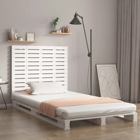 vidaXL Nástenné čelo postele biele 96x3x91,5 cm masívna borovica