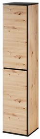 Vysoká kúpeľňová skrinka Mossa 69 35 cm pravá dub Artisan/čierna