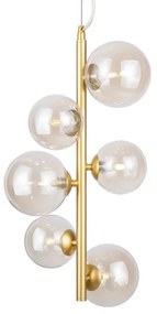 Maytoni MOD545PL-06G - Luster na lanku DALLAS 6xG9/28W/230V mosadz