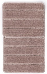 Hnedé kúpeľňové predložky v súprave 2 ks 50x80 cm Yeni Cizgli – Foutastic