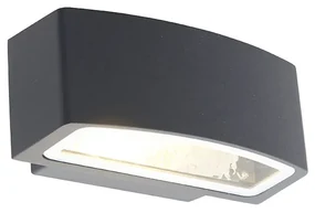 Moderná vonkajšia nástenná lampa grafit 14,3 cm IP44 - Latina