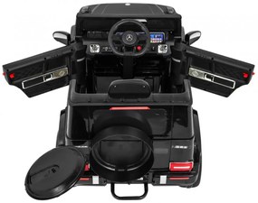 Detské elektrické autíčko Mercedes G63 AMG lakované -čierne