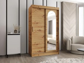Šatníková skriňa Kreloin 120, zásuvka: áno, Farby: dub artisan