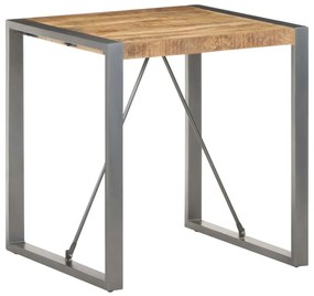 Jedálenský stôl 70x70x75 cm, surový mangový masív 321599
