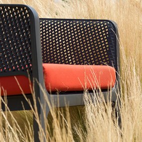 NET RELAX záhradná stolička s podrúčkami antracite