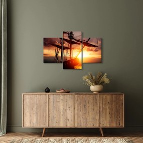 Obraz - Staroveká pirátska loď (90x60 cm)