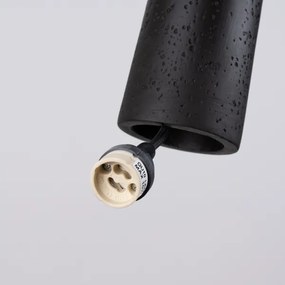 Sollux SL.1355 - Luster na lanku ELECTRA 1xGU10/10W/230V betón/čierna