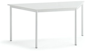 Stôl SONITUS TRAPETS, 1600x800x720 mm, HPL - biela, biela