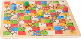 Bigjigs Drevená hra - Rebríky a hady