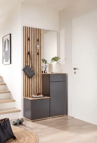 Predsieňová stena Simple, dub artisan/antracit