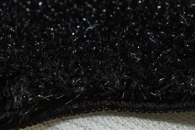 Sada kúpeľňových koberčekov SYNERGY glamour / lurex, čierna