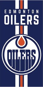 Bavlnená osuška NHL Edmonton Oilers - kolekcia Prestige - 100% bavlna, gramáž 350 g/m², rozmer 70x140 cm