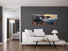 Obraz - Horská krajina, Nórsko (120x50 cm)
