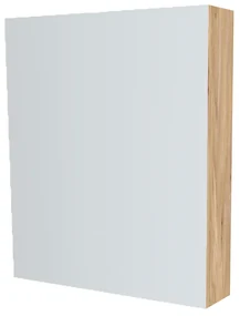Mereo, Mereo Kúpeľňová zrkadlová skrinka 60 cm, galerka, 1x dvierka ľavá, Multidecor, Jaseň horský, MER-CN798G61JASH